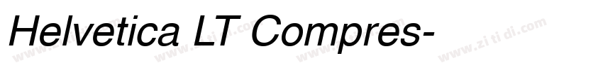 Helvetica LT Compres字体转换